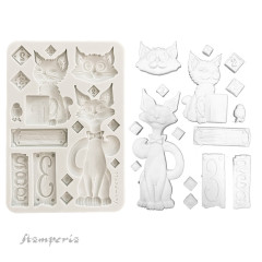 Silicone Mould A5 - Furry Friends - Cats