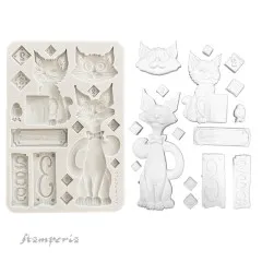Silicone Mould A5 - Furry Friends - Cats