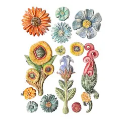 Silicone Mould A5 - Furry Friends - Flowers