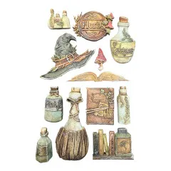 Silicone Mould A5 - Herbarium Silvae - Alchemy