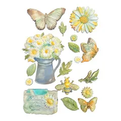 Silicone Mould A5 - Daisy Art - Daisy and Butterfly