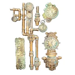 Silicone Mould A5 - Gardens of Time by Antonis Tzanidakis - Clocks and Tubes