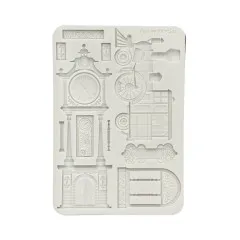 Silicone Mould A5 - Gardens of Time by Antonis Tzanidakis - Train and Longcase Clock