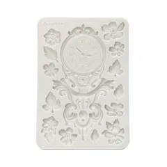Silicone Mould A5 - Gardens of Time by Antonis Tzanidakis - Clock and Flowers