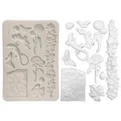 Silicone Mould A5 - All Around - Flowers and Leaves