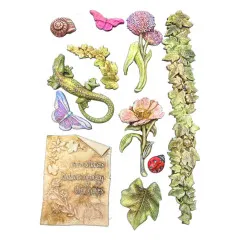 Silicone Mould A5 - All Around - Flowers and Leaves