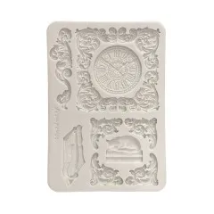 Silicone Mould A5 - Symphony - Clock and Cat by Sara Alcobendas