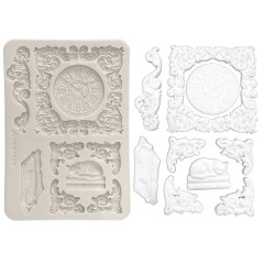 Silicone Mould A5 - Symphony - Clock and Cat by Sara Alcobendas