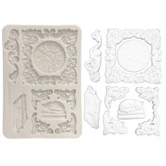 Silicone Mould A5 - Symphony - Clock and Cat by Sara Alcobendas