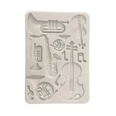 Silicone Mould A5 - Symphony - Musical Instruments by Sara Alcobendas