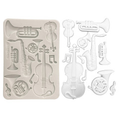 Silicone Mould A5 - Symphony - Musical Instruments by Sara Alcobendas
