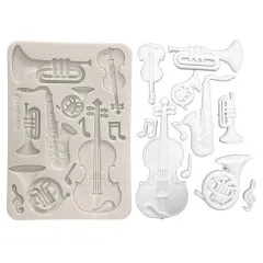 Silicone Mould A5 - Symphony - Musical Instruments by Sara Alcobendas