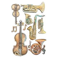 Silicone Mould A5 - Symphony - Musical Instruments by Sara Alcobendas