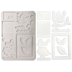 Silicone Mould A5 - Flowers and Poems