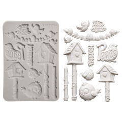 Silicone Mould A5 - Furry Friends 2 - Birds by Antonis Tzanidakis