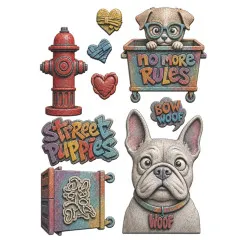 Silicone Mould A5 - Furry Friends 2 - Dogs by Antonis Tzanidakis
