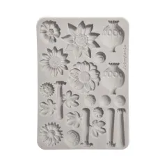 Silicone Mould A5 - Furry Friends 2 - Flowers by Antonis Tzanidakis