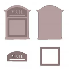 MDF Crafty Shapes Blanks - Mail Box