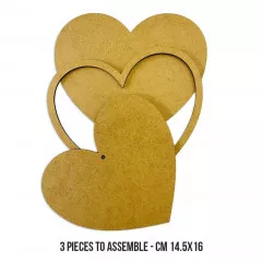 MDF Crafty Shapes Blanks - Hearts