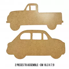 MDF Crafty Shapes Blanks - Art of Travelling - Car and Truck