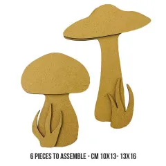 MDF Crafty Shapes Blanks - Hidden Grove - Mushrooms