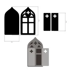 MDF Crafty Shapes Blanks - Venice City of Art - Window