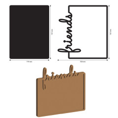 MDF Crafty Shapes Blanks - Furry Friends - Plate Friends