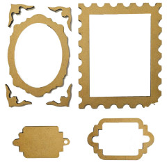 MDF Crafty Shapes Blanks - Quiet Days - Frames and Plates