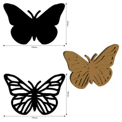 MDF Crafty Shapes Blanks - Quiet Days - Butterfly
