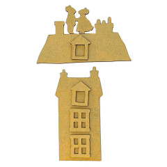 MDF Crafty Shapes Blanks - Family - House and Mice