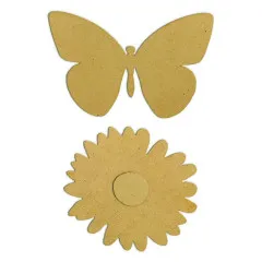 MDF Crafty Shapes Blanks - Daisy Art - Daisy and Butterfly
