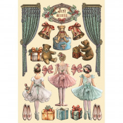 Colored Wooden Shapes - The Nutcracker - Ballet and Teddy