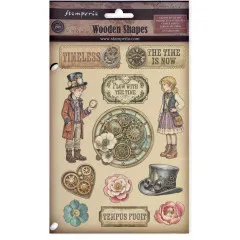 Colored Wooden Shapes - Gardens of Time by Antonis Tzanidakis