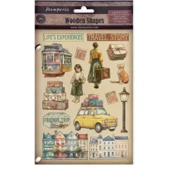 Colored Wooden Shapes - Art of Travelling