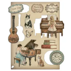 Colored Wooden Shapes - Symphony by Sara Alcobendas
