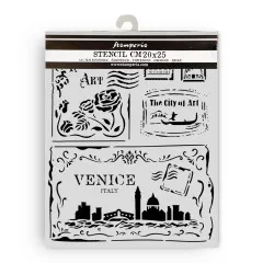 Stamperia Thick Stencil - Venice City of Art - Cards