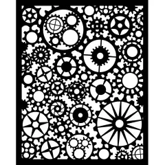 Stamperia Thick Stencil - Voyages Fantastiques - Gears Pattern