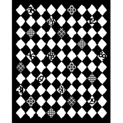 Stamperia Thick Stencil - Furry Friends - Rhombus Pattern