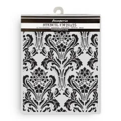 Stamperia Thick Stencil - Quiet Days - Baroque Tapestry