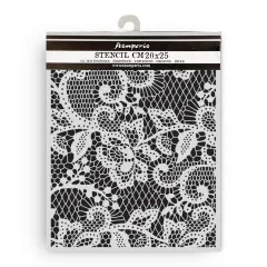Stamperia Thick Stencil - Quiet Days - Floral Lace