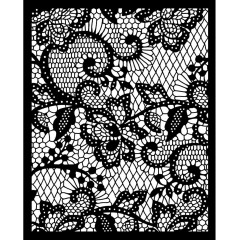Stamperia Thick Stencil - Quiet Days - Floral Lace