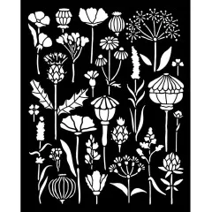 Stamperia Thick Stencil - Herbarium Silvae - Herbarium