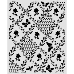 Stamperia Thick Stencil - Daisy Art - Texture Butterfly and Daisy