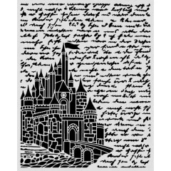 Stamperia Thick Stencil - Wonderland - Castle