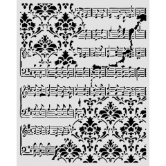 Stamperia Thick Stencil - Symphony - Ccore and Frize by Sara Alcobendas