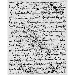Stamperia Thick Stencil - Cosmos - Handwriting by Cristina Radovan