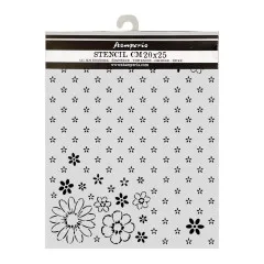 Stamperia Thick Stencil - Cozy Family - Together Pattern