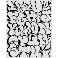 Stamperia Thick Stencil - Furry Friends 2 - Pop Art Pattern by Antonis Tzanidakis
