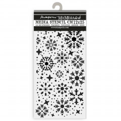 Stamperia Thick Stencil - Gear up for Christmas - Snowflakes