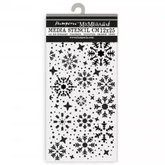 Stamperia Thick Stencil - Gear up for Christmas - Snowflakes